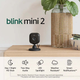 Kamera IP BLINK Mini 2 Smart Indoor Security Camera 2 pcs set Black (0840268938697) - obraz 3