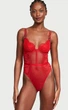 Боді мережевне - Cherry Red (S) Victoria's Secret - зображення 1