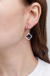 Серьги серебряные в стиле Ван Клифф 477-1с - изображение 3