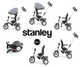 Rowerek trójkołowy Milly Mally Stanley Rubber Szary (5901761125672) - obraz 9