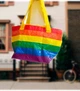 Водонепроникна подарункова сумка Райдужний ЛГБТ для покупок Rainbow LGBT IKEA - зображення 13