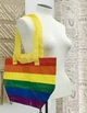 Водонепроникна подарункова сумка Райдужний ЛГБТ для покупок Rainbow LGBT IKEA - зображення 14