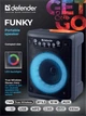 Портативная колонка Defender Funky 10W LED bluetooth Black (4745090825886) - изображение 9