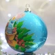 Новогодний шар на елку Santa Shop Голубая свеча Голубой 10 см (4820001106909) - изображение 3