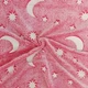 Мягкое одеяло-плед звездное небо 100х150 см Светящийся в темноте Magic Blanket Розовое - изображение 3