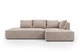 Угловой диван VIHOME Naomi 280х160 см Bonnel к.т. 1 Пудровый - изображение 3