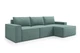 Угловой диван VIHOME Soft 280х160 см Bonnel к.т. 1 Мятный - изображение 1