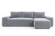 Кутовий диван VIHOME Pure 340х170 см Bonnel к.т. 1 Сірий - зображення 2