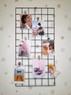 Настенный Мудборд держатель для фотографий Wuw 60х30 см в комплекте 7 прищепок Черный - изображение 1