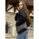 Жіноча сумка Кросбоді Sambag Rose строчена black - изображение 9
