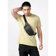 Чоловіча сумка на пояс бананка шкіряна Sambag Tirso PSS чорна - изображение 5