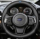 Чехол на руль DLCar Nappa для автомобиля Subaru натуральная кожа Черный - изображение 1
