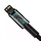Кабель для Iphone на 1м Type-C to Lightning Tungsten Gold 20W Black, Baseus для зарядки и передачи данных (CATLWJ-01) - изображение 5