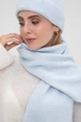 Жіночий довгий класичний шарф Classic із мʼякої пряжі SEWEL One size Блакитний (sw-2000000302348) - изображение 2