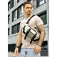 Велика чоловіча поясна сумка бананка Sambag DynamicDart сіра - изображение 3