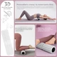 Масажний ролик (роллер) PowerPlay 4405 EVA Massage Roller Сірий (33x12см.) - изображение 4