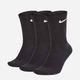 Zestaw skarpetek bawełnianych męskich 3 pary Nike U Nk Everyday Csh Crw 3Pr 132 SX7664-010 38-42 (M) Czarne (888407233609) - obraz 1