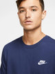 Koszulka męska bawełniana długa Nike M Nsw Club Tee AR4997-410 M Granatowa (193150904714) - obraz 4