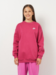 Bluza bez kaptura dziecięca dla dziewczynki Nike G Nsw Club Flc Ovrszd Crew Lbr FD2923-634 128-137 cm (S) Różowa (198482205928) - obraz 1