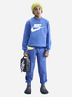 Bluza bez kaptura chłopięca Nike K Nsw Club Flc Crew Ls Hbr FD2992-411 128-137 cm (S) Niebieska (198482244545) - obraz 3