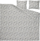 Komplet pościeli Ikea Rodgersia 200 x 200 / 50 x 60 cm Biały/Szary (205.793.87) - obraz 2