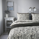 Komplet pościeli Ikea Rodgersia 200 x 200 / 50 x 60 cm Biały/Szary (205.793.87) - obraz 5