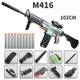 Игрушечный автомат NERF M416 на мягких шарах 102 см аккумуляторный зеленый - изображение 1