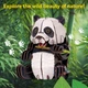 Тривимірна головоломка-конструктор Cubic Fun Дикі тварини Панда (DS1181h) (6944588211813) - зображення 2