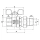 Кран із американкою прямий Roho R105-075 - 3/4" (RO0087) - зображення 3