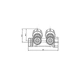 Коллектор с регулирующими вентилями на 2 исх. Roho R809-02 - 3/4"x3/4" EK (RO0249) - изображение 3