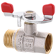 Кран шаровый Waterpro 1/2" ГШБ (стальная бабочка) WP2907 - изображение 1