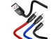 Кабель Baseus Three Primary Colors 3-in-1 Cable USB M+L+T 3.5A 1.2m Black (CAMLT-BSY01) - зображення 3
