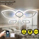 Управляемая светодиодная СМАРТ люстра ESLLSE AZALIA ICE RGB 100W 7R 680x110мм Белая с подсветкой RGB - изображение 2