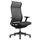 Кресло поворотное Интарсио мембранная ткань 116-126 см черная сетка черный каркас (722996) - изображение 1