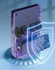 Игровая консоль R36S в стильном фиолетовом цвете с объёмом памяти 128GB - изображение 3