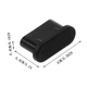 Заглушка USB-C (Type-C) силіконова від пилу 1 шт черна - зображення 7