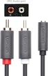 Кабель Ugreen AV102 AUX Audio TRS-RCAx2 M/F 1.0 м Серый (10588) - изображение 4