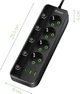 Сетевой фильтр-удлинитель Dyxon PRO-1097 5.0 м 4 розетки 2 USB-A 1 USB-C (PD) Black (DXN-1097-5M-4-B) - изображение 5