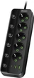 Сетевой фильтр-удлинитель Dyxon PRO-1098 5.0 м 5 розеток 2 USB-A 1 USB-C (PD) Black (DXN-1098-5M-5-B) - изображение 1