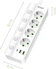 Сетевой фильтр-удлинитель Dyxon PRO-1098 5.0 м 5 розеток 2 USB-A 1 USB-C (PD) White (DXN-1098-5M-5-W) - изображение 5