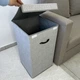 Органайзер Luminaria ECOSPACE для хранения вещей и одежды / корзина для белья 35 x 35 x 64 см Серый (6951712316092) - изображение 7