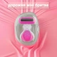 Многоразовая дорожная женская мини бритва Pink станок для бритья с 5 лезвиями из нержавеющей стали + футляр, розовый (95168288) - изображение 1