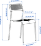 Стілець для кухні Ikea Sandsberg 39 x 47 x 77 см Чорний (306.054.23) - зображення 2