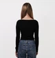 Топ H&M Square-Neck Crop Top Black 1189031002 L - зображення 5