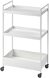 Етажерка Ikea Nissafors на колесах 50.5 x 30 x 83 см Біла (404.657.33) - зображення 1