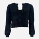 Комплект кардиган с топом женский Sinsay 8945E-99X L Черный (5904116184850) - изображение 1
