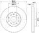 Тормозной диск передний Bosch Brake Disc Premium Audi, Cupra, Seat, Skoda, VW (Volkswagen) (0 986 479 939) - изображение 2
