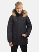 Подростковое зимнее пальто для мальчика Huppa Roman 2 12380230-50009 158 см Черное (4741632273504) - изображение 1