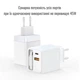 Зарядное устройство Rollo RT1 80W с выдвижным кабелем Type-C + порты USB, Type-C, быстрая зарядка PD, QC - Белый - изображение 3
