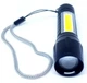 Ліхтарик LED Bailong BL-911 акумуляторний USB зарядка портативний алюмінієвий корпус кейс кабель у комплекті чорний - зображення 2
